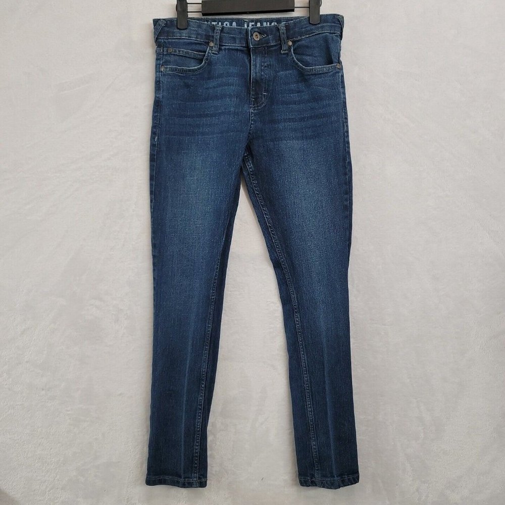 Nautica Jeans Co Dark Blue Boys Teens Size 16 Denim Jean Pants Actual Size 30x28
